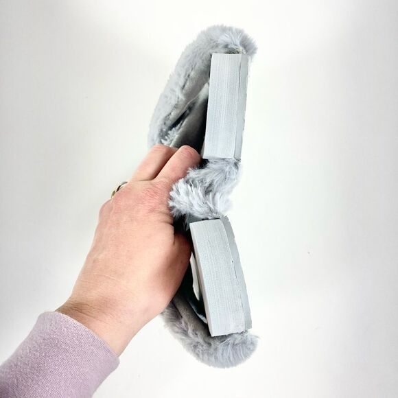 Tom’s Susie EVA grey faux fur sandals 8 - Picture 6 of 6